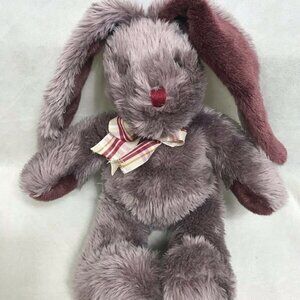 DanDee Collectors Choice Rabbit 12" Plush Bunny Rabbit Purple Floppy Ears